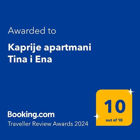 Kaprije Apartmani Tina I Ena Extérieur photo